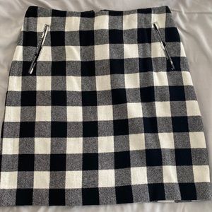 Talbots checked mini. Size 8